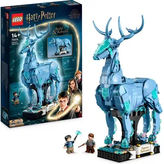 LEGO 76414 Harry Potter Expecto Patronum, 2 in 1 Hirsch und Wolf Figur, 2-in-1 Figuren-Set, Spielzeug zum Sammeln, Bauen und als Dekoration, Gesche... - Bunt