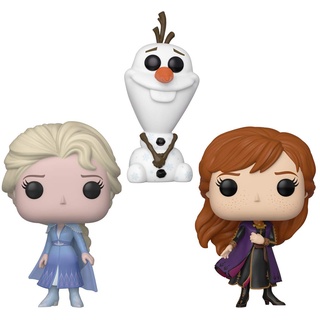 Funko 39944 Pop! Disney Frozen II - Travel ELSA, Travel Anna & Olaf (Special Edition) 3er-Pack