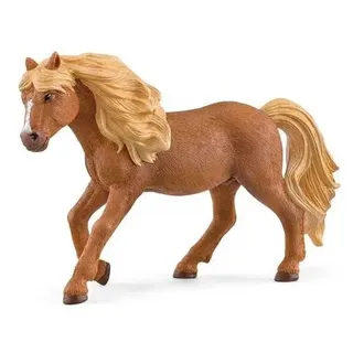 Schleich 13943 - Horse Club, Islandpony Hengst, Pferd Tierfigur, Länge: 13,4 cm