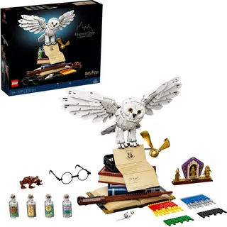 LEGO Harry Potter Hogwarts Ikonen – Sammler-Edition zum 20. Jubiläum mit Hedwig-Modell zum Sammeln und 3 exklusiven goldenen Minifiguren 76391