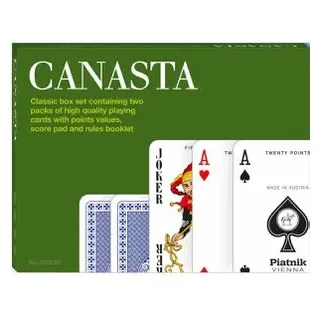 Piatnik Kartenspiel 2555, Canasta mit Punktwerten, ab 8 Jahre, 2-6 Spieler, Anglo-Amerikanisches Bild