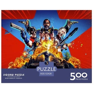 Puzzle 500 Teile Suicide Squad,Harley Quinn Puzzles Für Erwachsene Jugendliche,unmögliches Puzzle Spielzeug,buntes Fliesenspiel,Geschicklichkeitsspiel Für Die Familie Geschenke 500pcs (52x38cm)