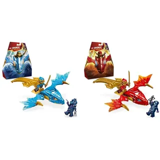 LEGO NINJAGO Nyas Drachengleiter, Ninja-Set mit Drachen-Spielzeug & NINJAGO Kais Drachengleiter, Ninja-Set mit Drachen-Spielzeug und Figuren