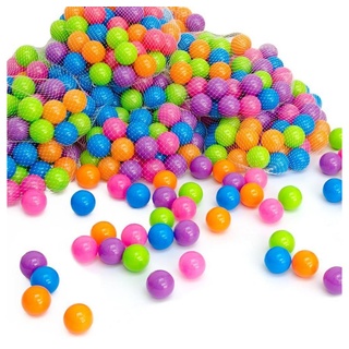 LittleTom Bällebad-Bälle Bunte Bälle für Bällebad 5,5cm Babybälle (4000-St), Plastikbälle Baby Spielbälle bunt