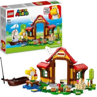 LEGO 71422 Super Mario Picknick bei Mario – Erweiterungsset, Spielzeug mit gelber Yoshi-Figur zum Kombinieren mit einem Starterset, Geschenk für Kinder, Jungen und Mädchen ab 6 Jahren