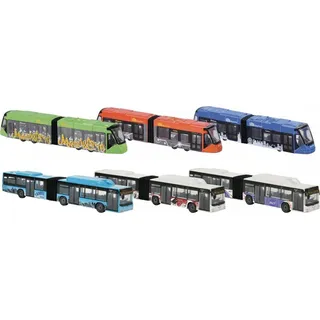 Dickie Toys Majorette Man City Bus+Siemens Avenio Tram 6-sort