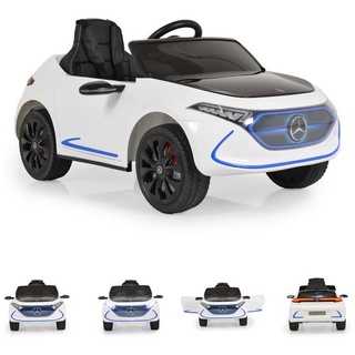 Moni Elektro-Kinderauto Elektroauto Mercedes Concept, Belastbarkeit 25 kg, EQA, EVA-Reifen, Fernbedienung MP3 weiß