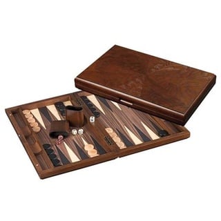 1154 - Backgammon Rinia, groß, Brettspiel aus Holz, 2 Spieler