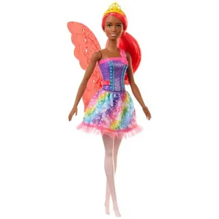 MATTEL GJK01 Barbie Dreamtopia Fee (orange Haare) Puppe mit Flügeln