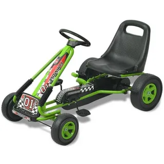 vidaXL Pedal Go-Kart mit verstellbarem Sitz Grün