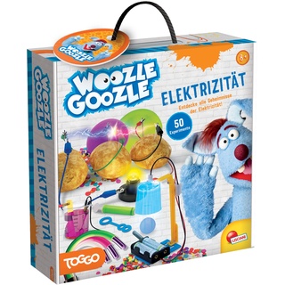 Lisciani - Woozle Goozle ELEKTRIZITÄT - Über 50 Wissenschaftliche Experimente zur Elektrizität - Wissenschafts-Kit mit Enthaltenem Material - Lernspiel für Kinder von 8, 10, 12 Jahren