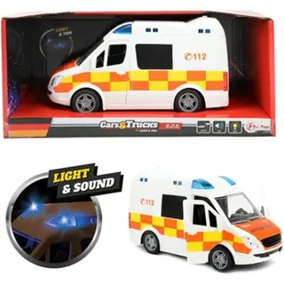 TOITOYS23416A CARS & TRUCKS Krankenwagen mit Licht und Sound