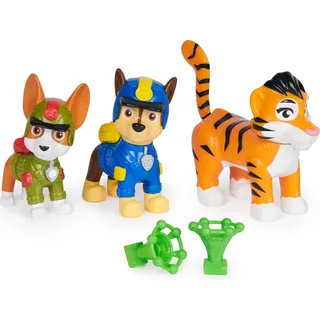 Spin Master Paw Patrol: Jungle Pups Chase, Tracker & Tiger, Actionfiguren mit Geschoss, Kinderspielzeug für Jung