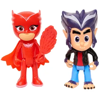 Simba 109402418 - PJ Masks Figuren Set Eulette+Heuler, Staffel 3, beweglich, 8cm, ab 3 Jahren