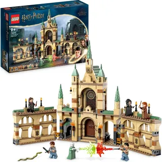 LEGO 76415 Harry Potter Der Kampf um Hogwarts, Schloss Spielzeug zum Bauen und Aufstellen mit Minifiguren wie Molly Weasly, Voldemort und viele meh...