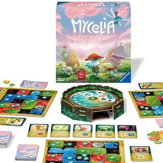 Ravensburger 27489 - Mycelia - Deckbuilding Spiel für Familien, Brettspiel für Erwachsene und Kinder ab 9 Jahren - einfaches Strategiespiel für 2-4 Spieler