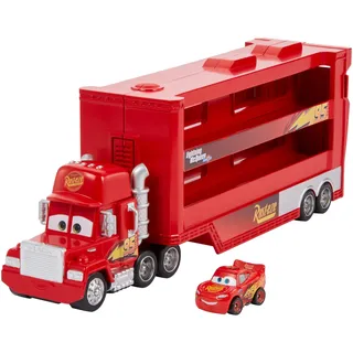 Mattel Disney Pixar Cars - Mini Racer Transporter Sortiment mit Mini Fahrzeug, Spielzeug ab 4+ Jahren GNW34