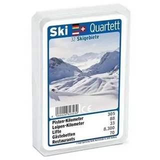 ASS Altenburger Spiel 22182492 - Ski-Quartett - Kartenspiel, für 2-4 Spieler,..., Familienspiel, Strategiespiel bunt