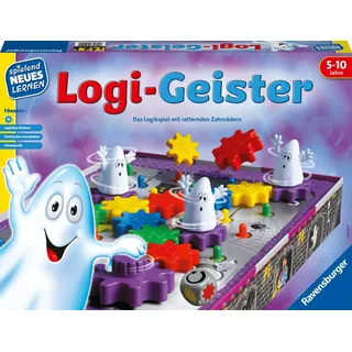 Ravensburger 25042 - Logi-Geister - Spielen und Lernen für Kinder, Lernspiel für Kinder von 5-10 Jahren, Spielend Neues Lernen für 2-4 Spieler