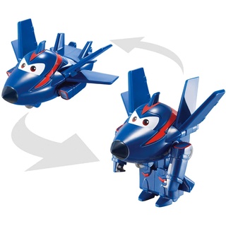 Super Wings EU720030F - Transforming Spielfiguren Astra und Agent Chace, je ca. 6 cm groß, verwandelbar von Flugzeug zu Roboter, Spielzeug für Kinder ab 3 Jahren