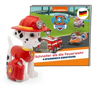 tonies Hörfiguren für Toniebox, Paw Patrol – Schneller als die Feuerwehr, Hörspiel mit 4 Geschichten für Kinder ab 3 Jahren, Spielzeit ca. 59 Minuten