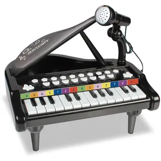 Bontempi 10 2010 MiniHarmony-Elektronisches Klavier mit 24 Tasten für eine perfekte musikalische Erkundung, 280x270x230 mm, Schwarz