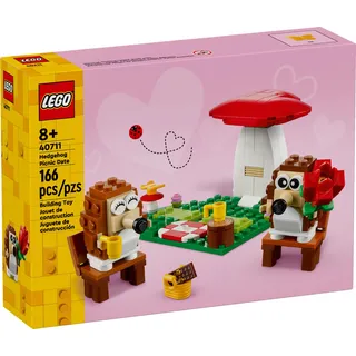 LEGO 40711 Igel Picknick Date Valentinstag Bauspielzeug mit niedlichen Igeln 8+ 166 Teile