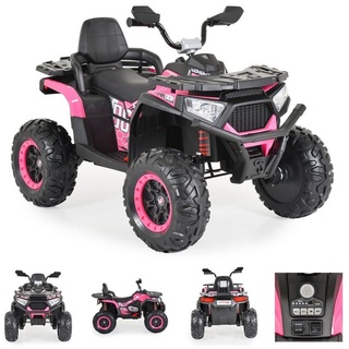 Moni Elektro-Kinderquad Kinder Elektro-Buggy Cool NEL, Belastbarkeit 30 kg, EVA-Reifen, Scheinwerfer, Musikfunktion rosa