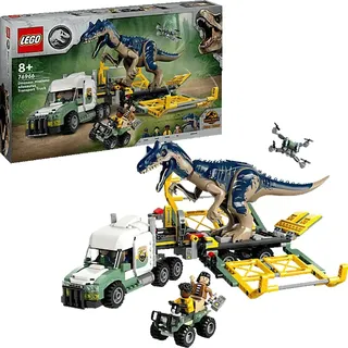 LEGO Jurassic World 76966 Dinosaurier-Missionen: Allosaurus-Transporter Bausatz, Mehrfarbig