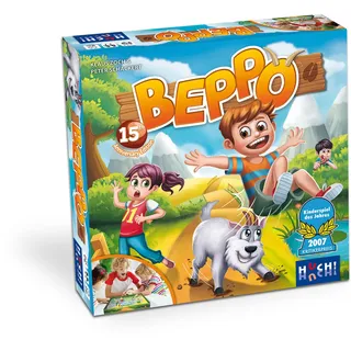 HUCH! | 882561 | Beppo der Bock | Kinderspiel des Jahres 2007 | Jubiläumsausgabe als Neuauflage | lustiges Familienspiel | für 2 bis 4 Spieler ab 5 Jahren | Magnetisches Geschicklichkeitsspiel