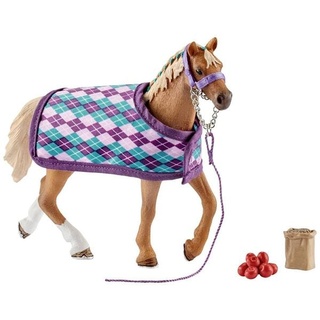 Schleich 42360 - Horse Club, Englisches Vollblut mit Decke, Pferd