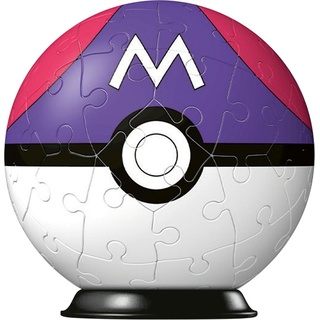 Ravensburger 3D Puzzle 11564 - Puzzle-Ball Pokémon Pokéballs - Meisterball - [EN] Master Ball - 54