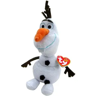 Carletto Ty TY 41148 - Plüschtier - Disney die Eiskönigin - Olaf Glitter mit Sound, 20 cm, Mehrfarbig, 24 Monate