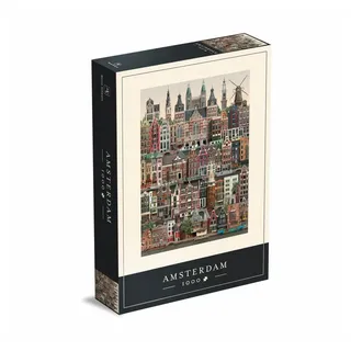 Martin Schwartz Puzzle Amsterdam, 1000 Puzzleteile bunt