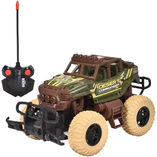 Dickie Toys - Desert Commander – ferngesteuertes RC Fahrzeug (21 cm, Maßstab: 1:18), Offroad-Auto mit 2-Kanal-Fernbedienung für Kinder ab 3 Jahren, 201104004, Mehrfarbig