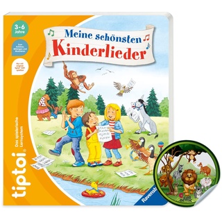 Ravensburger tiptoi ® Buch | Meine schönsten Kinderlieder + Kinder Tier-Sticker, Liederbuch ab 4 Jahren