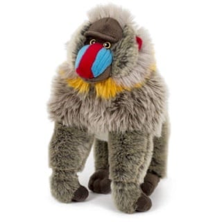 Unbekannt Stofftier Mandrill 28 cm Kuscheltier Plüschtier AFFE Affen