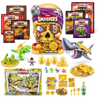 ZURU SMASHERS 74123B (Grey) Smashers Dino Island Gold Treasure Hunt von ZURU, Giant (31.6 cm)