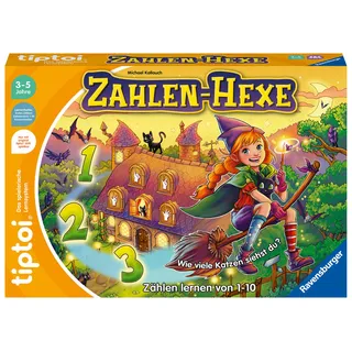 Ravensburger tiptoi Spiel 00132 Zahlen-Hexe Zählen lernen von 1 - 10 für Kinder ab 3 Jahren von Michael Kallauch / Ravensburger Spieleverlag / Spiele