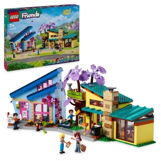 LEGO Friends 42620 Ollys und Paisleys Familien Haus, Spielzeug mit Puppenhaus