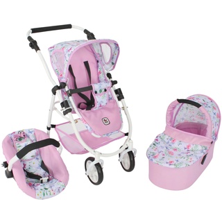 Bayer Chic Kombi-Puppenwagen 3in1 Set Emotion All In, rosa