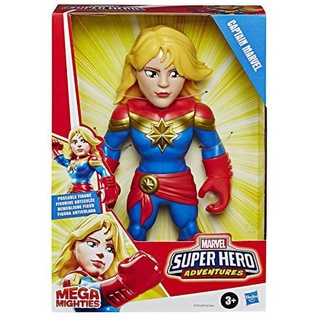 Super Hero Adventures Playskool Heroes Mega Mighties Marvel Captain Marvel Sammelfigur 25cm Actionfigur Spielzeug für Kinder ab 3 Jahren