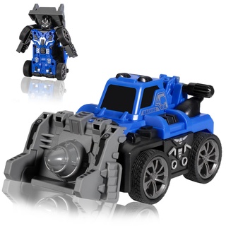 Oderra Spielzeugroboterauto, 2-in-1-Roboter, kleines Auto für Jungen von 3 bis 14 Jahren (Marineblau)