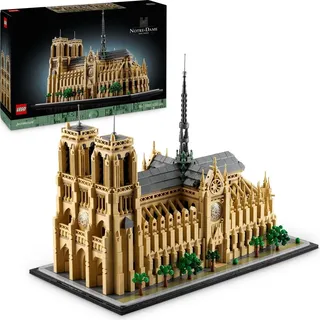 LEGO Architecture Notre-Dame de Paris, Sammlerstück für Erwachsene, Souvenir aus Frankreich, Geschenk für Globetrotter und alle Geschichts- und ...