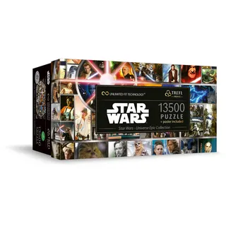 Trefl 81036 Prime-Puzzle UFT: Star Wars, Universe Epic Collection-13500 Elemente, Großes Spiel, Dickster Karton, für Erwachsene und Kinder ab 12 Jahren, Mehrfabrig