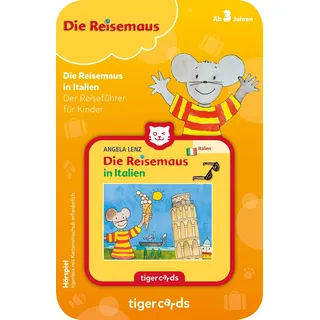 tigermedia tigercard Die Reisemaus in Italien Urlaub Italienisch Mehrsprachig Schule Kindergarten tigerbox Streamingbox Hörspiel Hörbuch Kindermusik