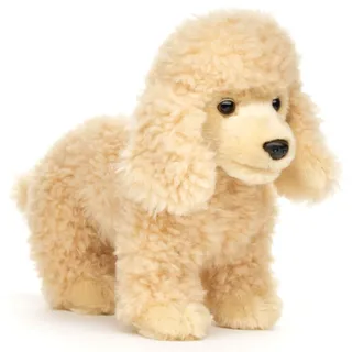 Uni-Toys - Pudel apricot, stehend (ohne Leine) - 30 cm (Länge) - Plüsch-Hund - Plüschtier, Kuscheltier