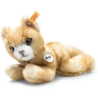 STEIFF 099236 Mimmi Jungkatze, creme/rot gespitzt 14 cm