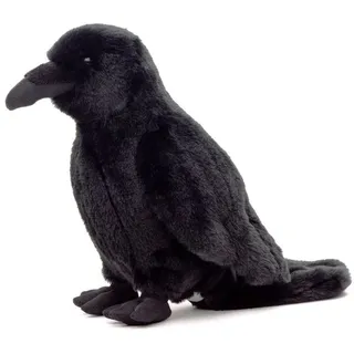 Rabe 33 cm Uni-Toys Kuscheltier Vogel schwarz