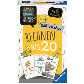 Ravensburger 80349 - Lernen Lachen Selbermachen: Rechnen bis 20, Kinderspiel ab 6 Jahren, Lernspiel für 1-5 Spieler, Kartenspiel, Mathematik